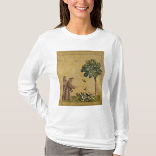 Sint-Francis van Assisi predikt de vogels T-shirt