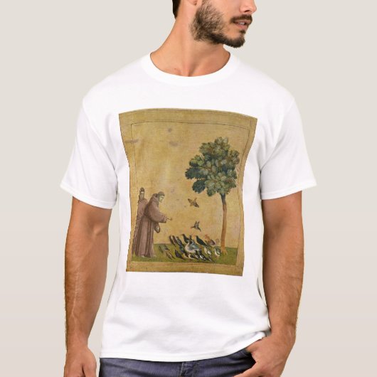 Sint-Francis van Assisi predikt de vogels T-shirt (Voorkant)
