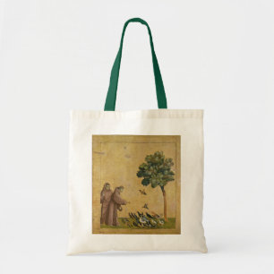 Sint-Francis van Assisi predikt de vogels Tote Bag