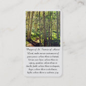 Sint-Francis van Assisi Sympathie Kaart gebed Visitekaartje (Voorkant)