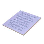 Sint-Francis van de Dierencompassie van Assisi Tegeltje (Zijkant)