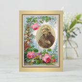 Sint-Francis van het katholieke condoleances Dank  Bedankkaart (Staand voorkant)