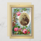 Sint-Francis van het katholieke condoleances Dank  Bedankkaart (Voorkant / Achterkant)