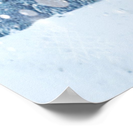 Sint-Francis van het wintersneeuwbos van Assisi Pr Poster (Hoek)