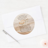 Sint-Francis van het Zee van Assisi Prayer Turtle  Ronde Sticker (Envelop)