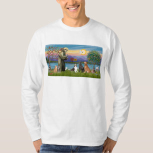 Sint Franciscus - 3 honden, 2 katten +++ T-shirt