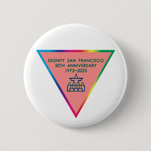 Sint Franciscus 50e Jubileum Ronde Button 5,7 Cm (Voorkant)