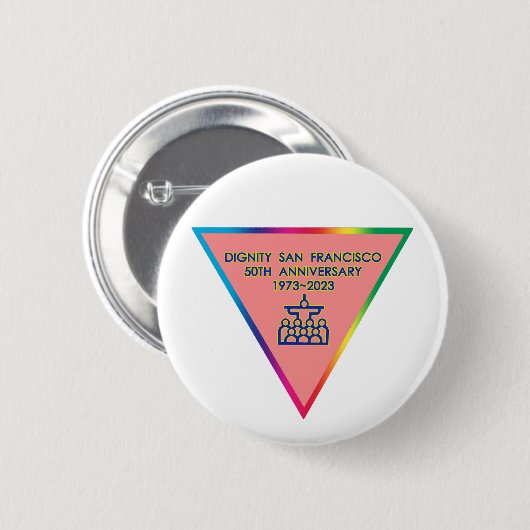 Sint Franciscus 50e Jubileum Ronde Button 5,7 Cm (Voorkant /achterkant)