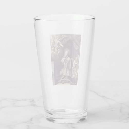 Sint Franciscus de Verkoop Doctor van de Kerk Glas (Achterkant)