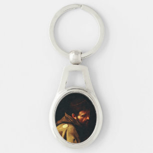 Sint Franciscus door Caravaggio Barok Meesterwerk Sleutelhanger