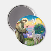 Sint Franciscus en Lama Baby Magneet (Voorkant / Achterkant)