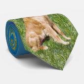 Sint Franciscus / Gouden Retriever stropdas (Opgerold)