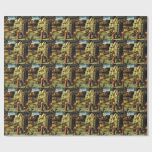 Sint-Franciscus in de woestijn door Giovanni Belli Cadeaupapier