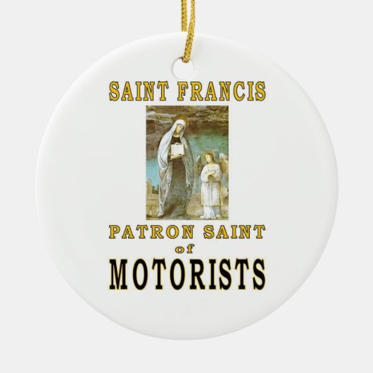 SINT FRANCISCUS KERAMISCH ORNAMENT (Voorkant)