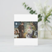 Sint Franciscus Kerststal, Kerstmis, Geloof, Gift Feestdagenkaart (Staand voorkant)