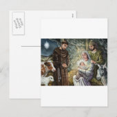 Sint Franciscus Kerststal, Kerstmis, Geloof, Gift Feestdagenkaart (Voorkant / Achterkant)