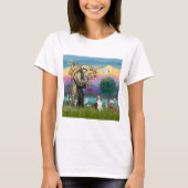 Sint Franciscus met dieren - aanpasbaar T-shirt (Voorkant)