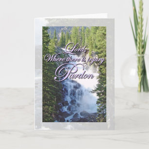 Sint-Franciscus Prayer Pardon Kaart