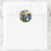 Sint Franciscus - Turkse Van kat Ronde Sticker (Tas)