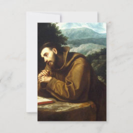 Sint-Franciscus van Assisi Bedankkaart