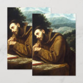 Sint-Franciscus van Assisi Bedankkaart (Voorkant / Achterkant)