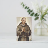 Sint Franciscus van Assisi Begrafenis Sympathie Ge Visitekaartje (Staand voorkant)