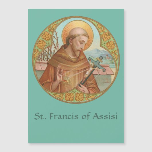 Sint Franciscus van Assisi (BK02) Magnetisch Wensk (Voorkant)