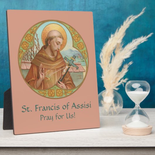 Sint Franciscus van Assisi (BK 002) 8"x10" Fotoplaat (Zijkant)