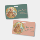 Sint-Franciscus van Assisi (BK 002) Badge (Voor- en achterkant)