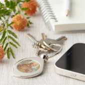 Sint Franciscus van Assisi (BK 002) Swirl Sleutelhanger (Zijkant)