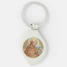 Sint Franciscus van Assisi (BK 002) Swirl Sleutelhanger