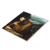 Sint-Franciscus van Assisi Boodschapper van Vrede Tegeltje (Zijkant)