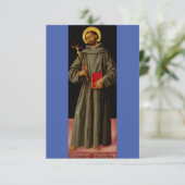 Sint Franciscus van Assisi door Antoniazzo Romano Bedankkaart (Staand voorkant)