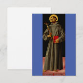 Sint Franciscus van Assisi door Antoniazzo Romano Bedankkaart (Voorkant / Achterkant)