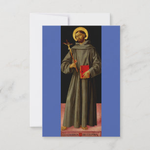 Sint Franciscus van Assisi door Antoniazzo Romano Bedankkaart