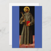 Sint Franciscus van Assisi door Antoniazzo Romano Bedankkaart (Voorkant / Achterkant)