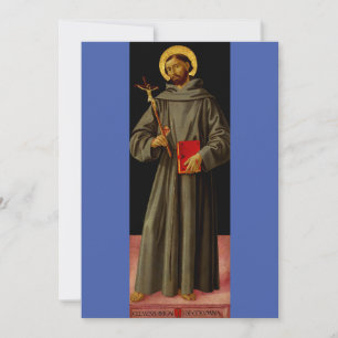 Sint Franciscus van Assisi door Antoniazzo Romano Feestdagenkaart