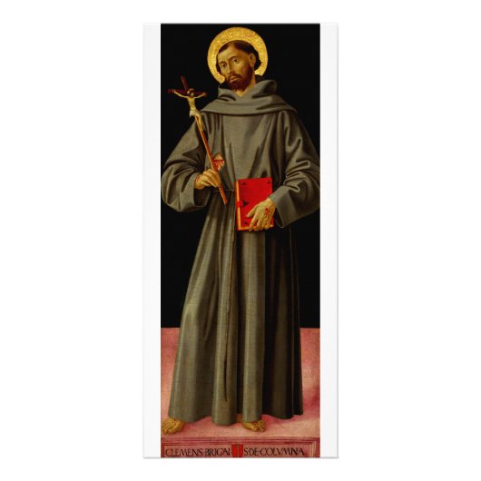 Sint Franciscus van Assisi door Antoniazzo Romano Reclamekaart (Voorkant)