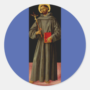Sint Franciscus van Assisi door Antoniazzo Romano Ronde Sticker