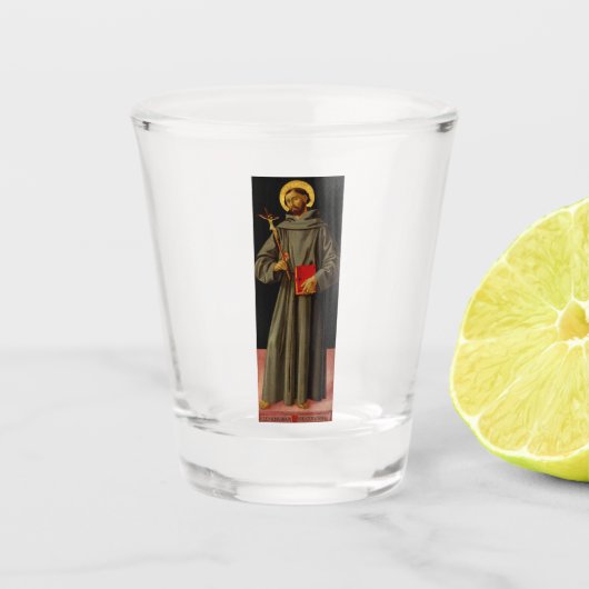 Sint Franciscus van Assisi door Antoniazzo Romano Shot Glas (Voorkant)