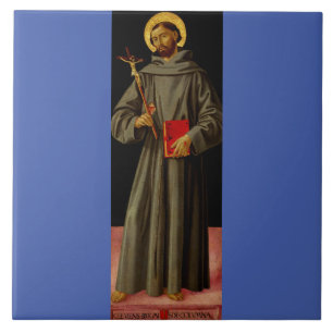 Sint Franciscus van Assisi door Antoniazzo Romano Tegeltje