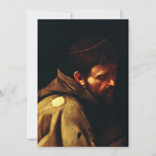 Sint-Franciscus van Assisi door Caravaggio Barokke Kaart