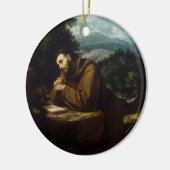 Sint Franciscus van Assisi door Cigoli Keramisch Ornament (Links)