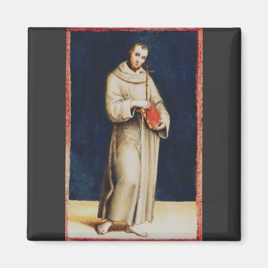 Sint-Franciscus van Assisi door Rafaël Renaissance Magneet (Voorkant)