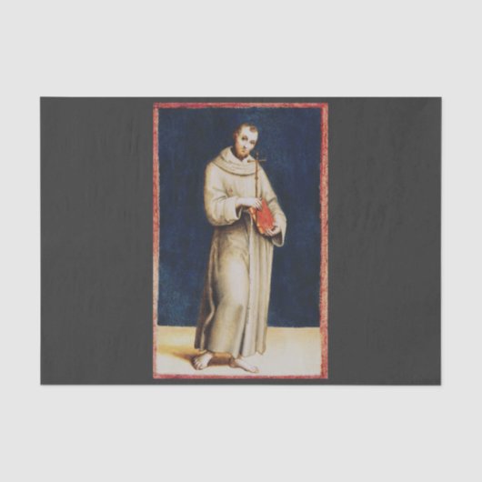 Sint-Franciscus van Assisi door Rafaël Renaissance Tissuepapier (Voorkant)