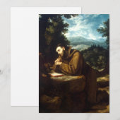 Sint Franciscus van Assisi Feestdagenkaart (Voorkant / Achterkant)