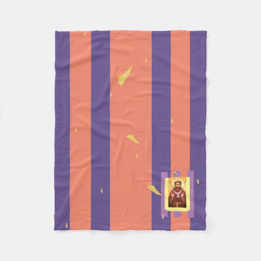 Sint Franciscus van Assisi Fleece Deken (Voorkant)
