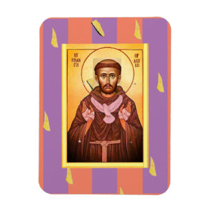 Sint Franciscus van Assisi Flexibele fotomagneet Magneet