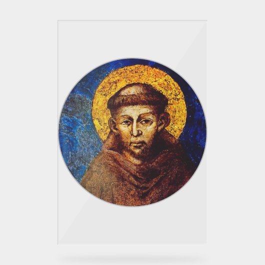 Sint-Franciscus van Assisi Het Zonnelied Acryl Bord (Voorkant)