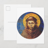 Sint-Franciscus van Assisi Het zonnelied der schep Aankondigingskaart (Voorkant / Achterkant)
